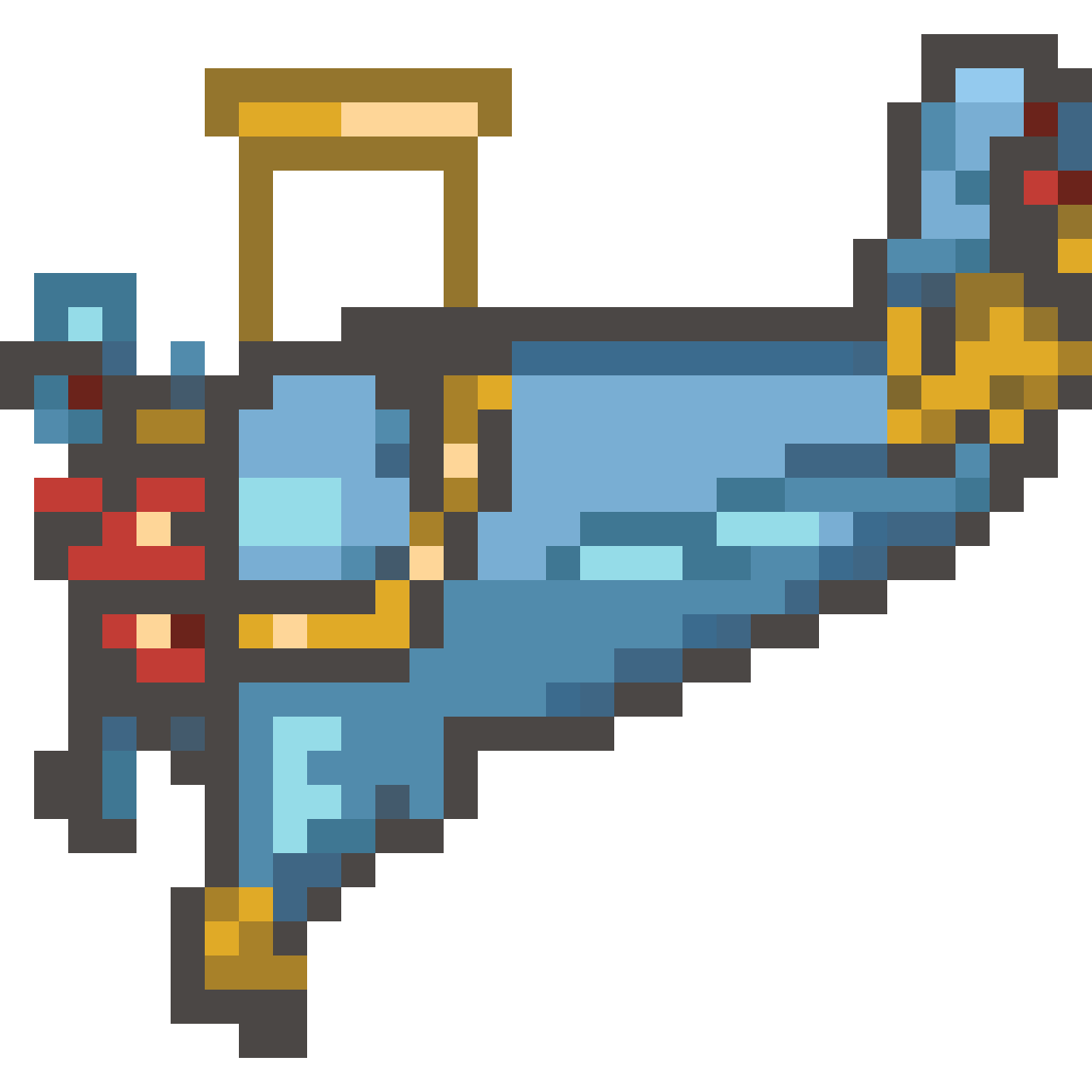 character facing right pixel art