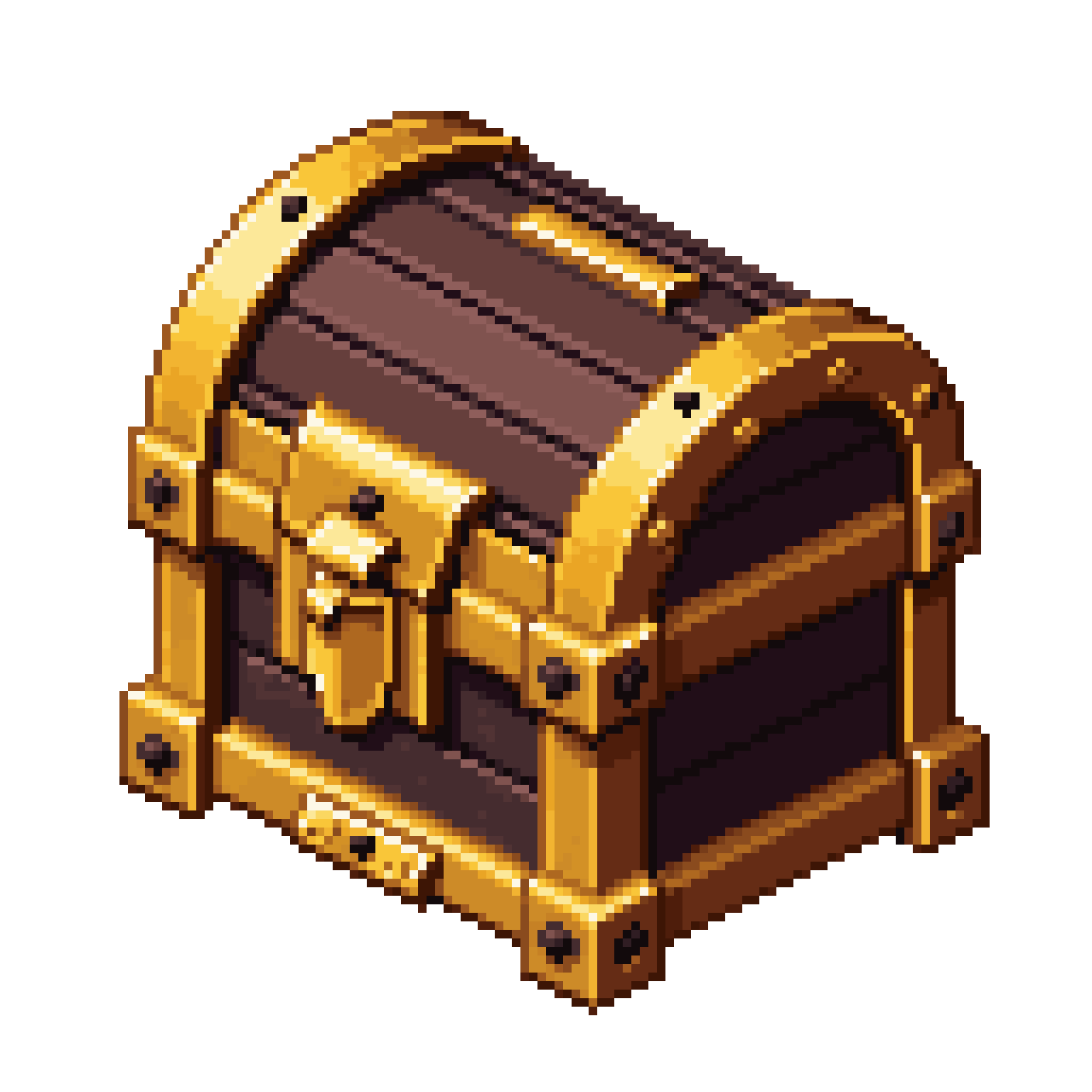 Treasure chest pixel art