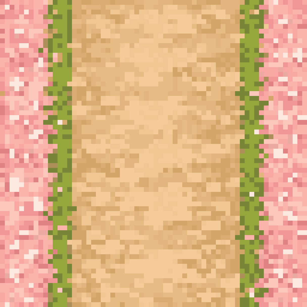 Stylized Seamless Path Tile pixel art