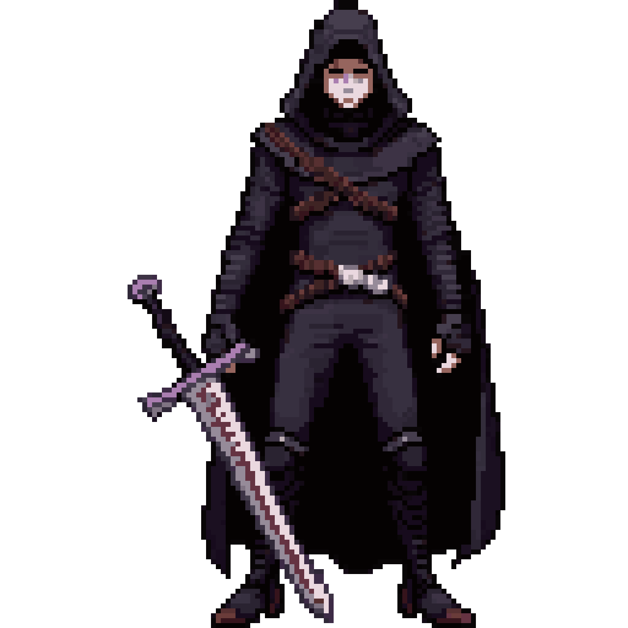 Gothic assassin pixel art