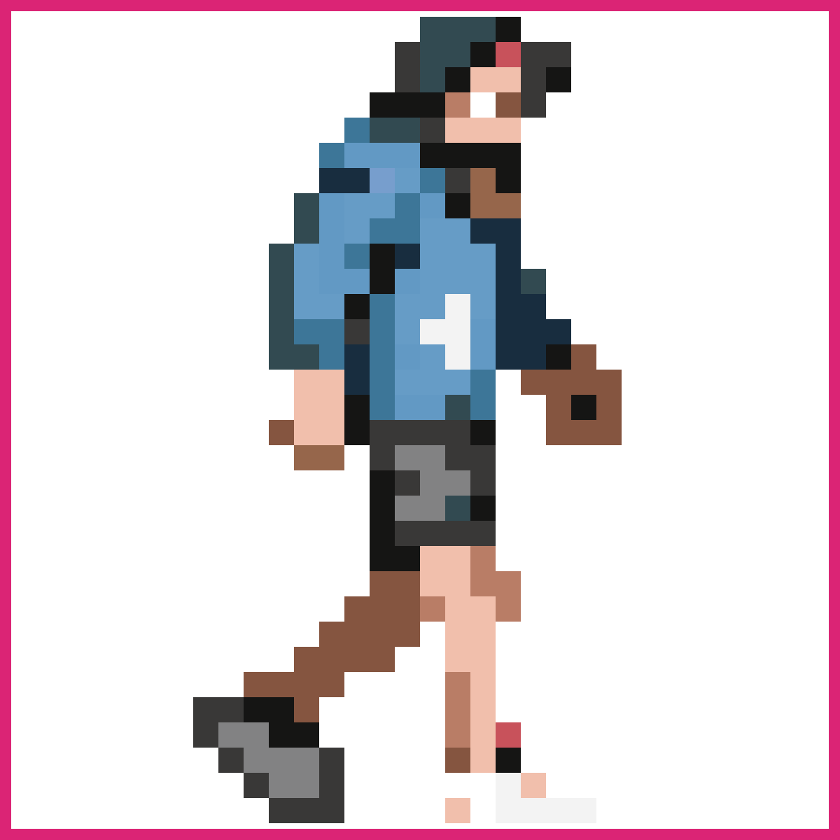 30s Male with Long Hair and Beard | Sprite-AI