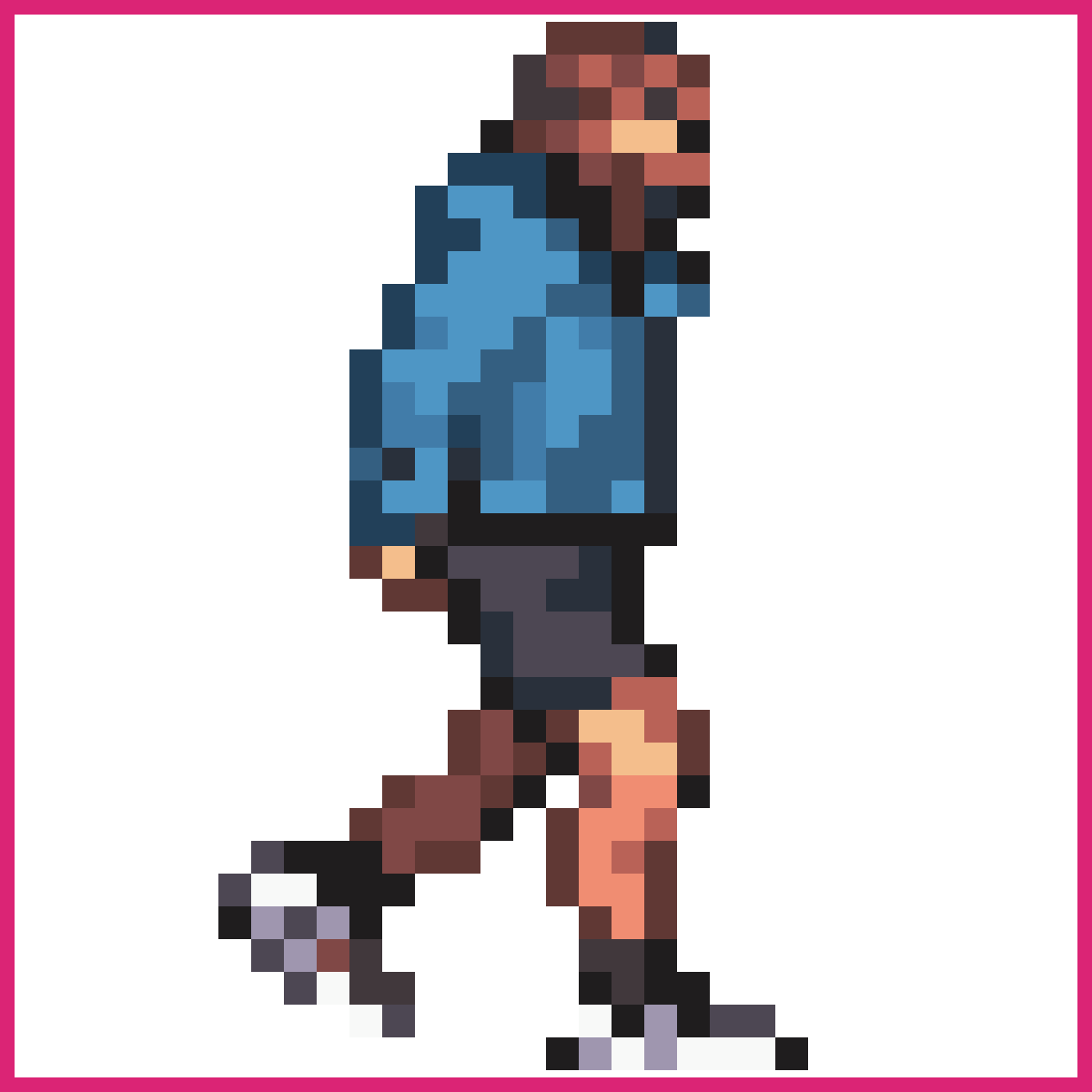 30s male with long hair and beard | Sprite-AI