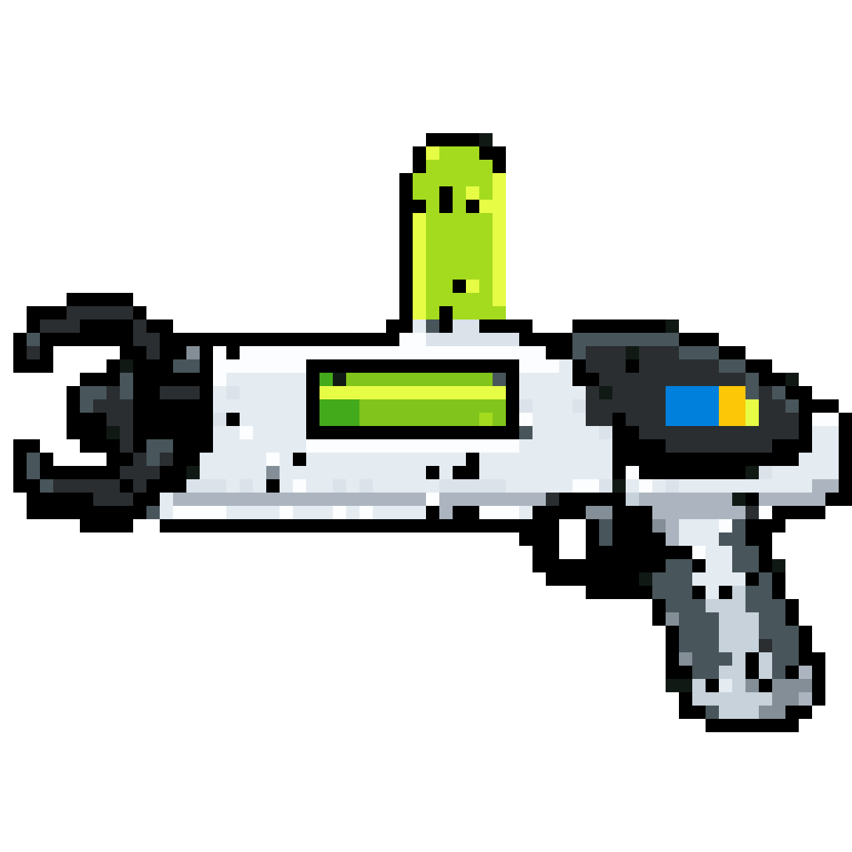 Make a portal gun puzzle pixel art