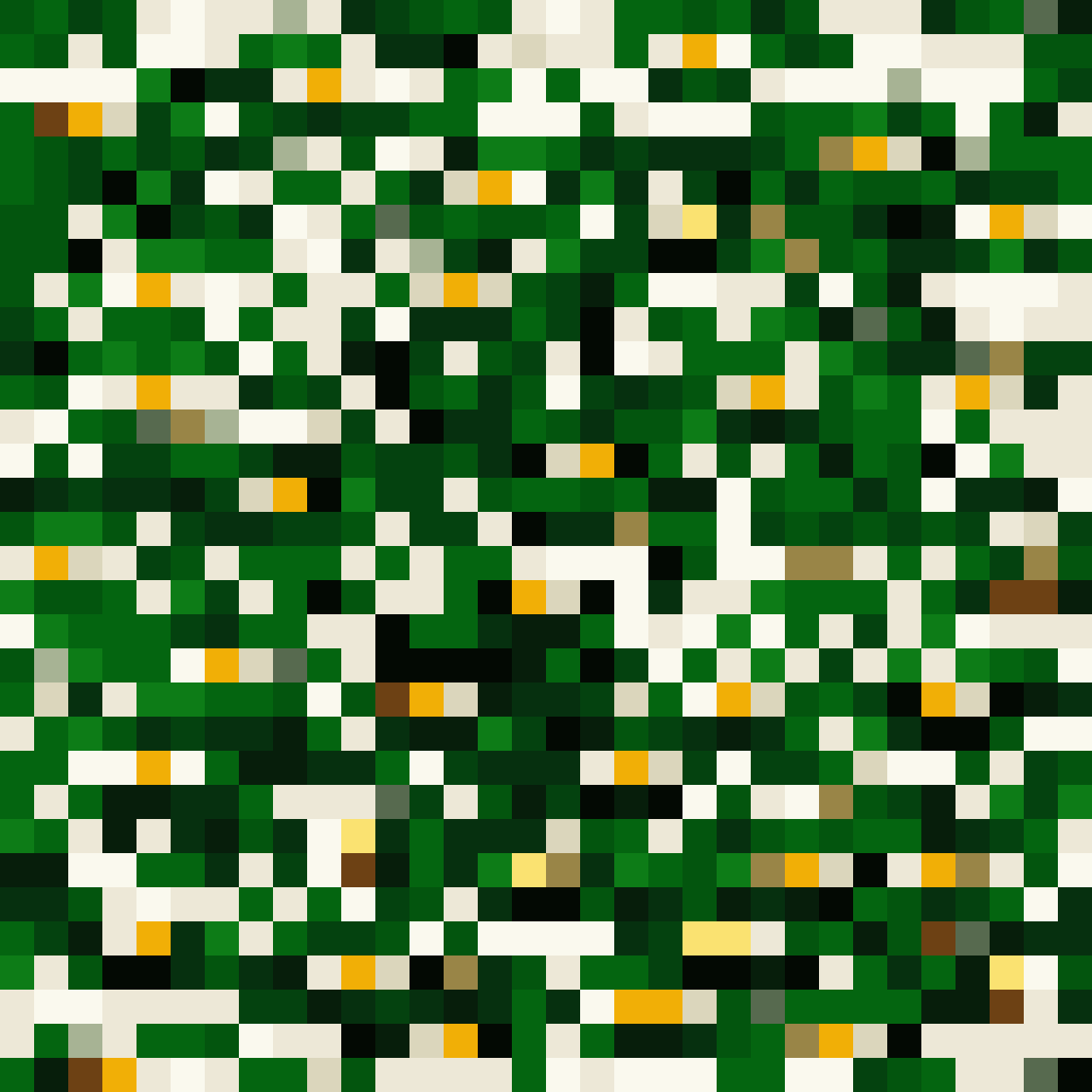 Green circuit board pixel art