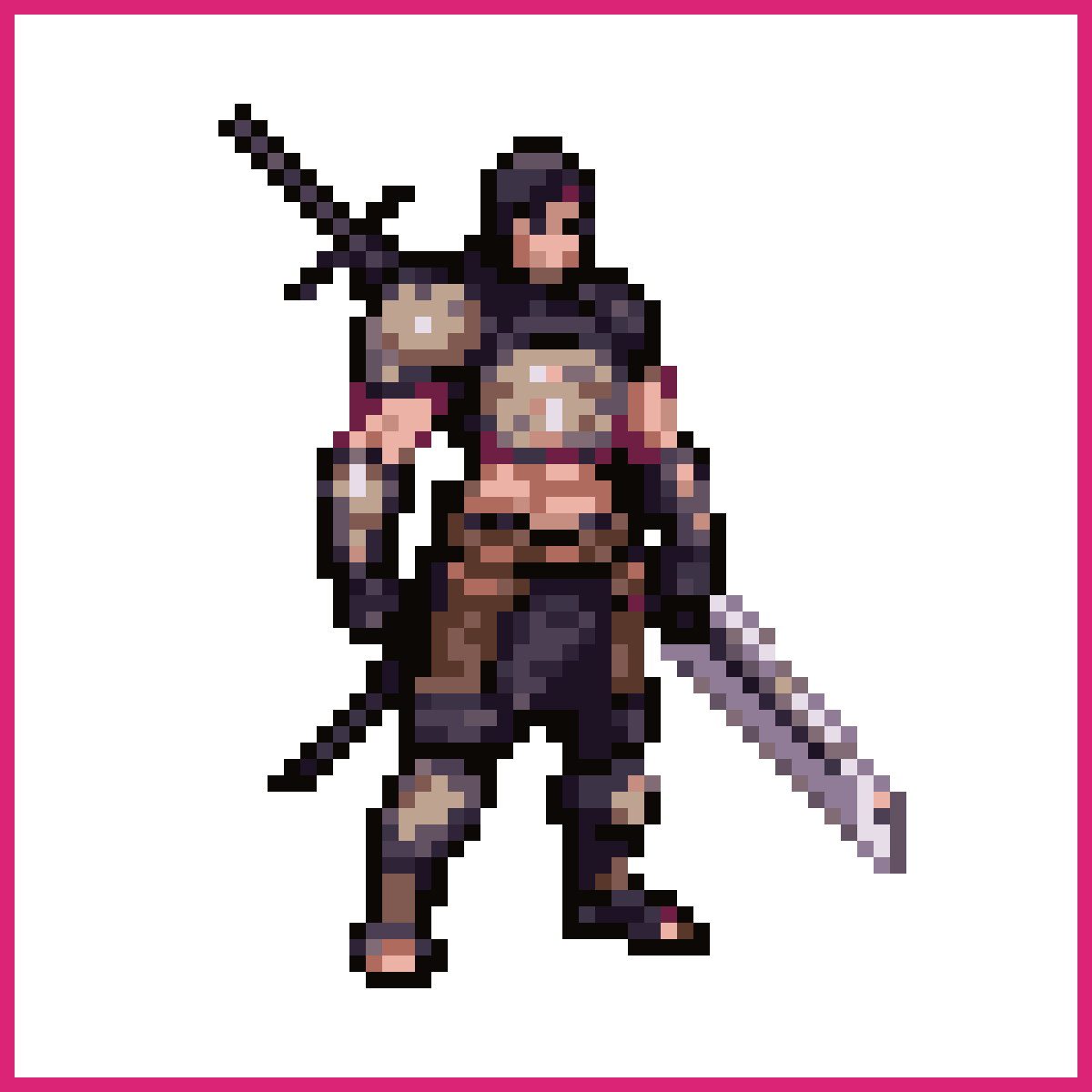 Warrior with Long Sword | Sprite-AI