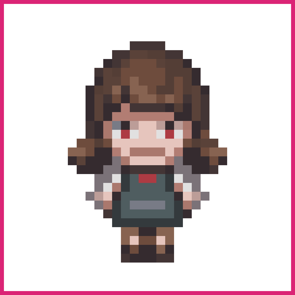 Normal standing white female RPG character | Sprite-AI