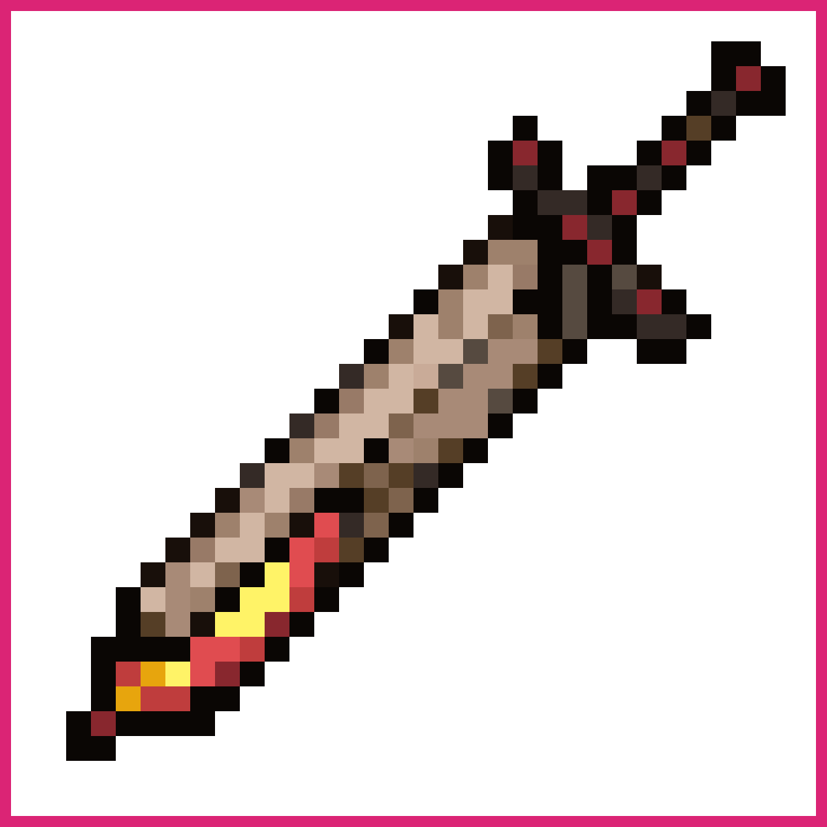 Corrupted Parchment Sword | Sprite-AI