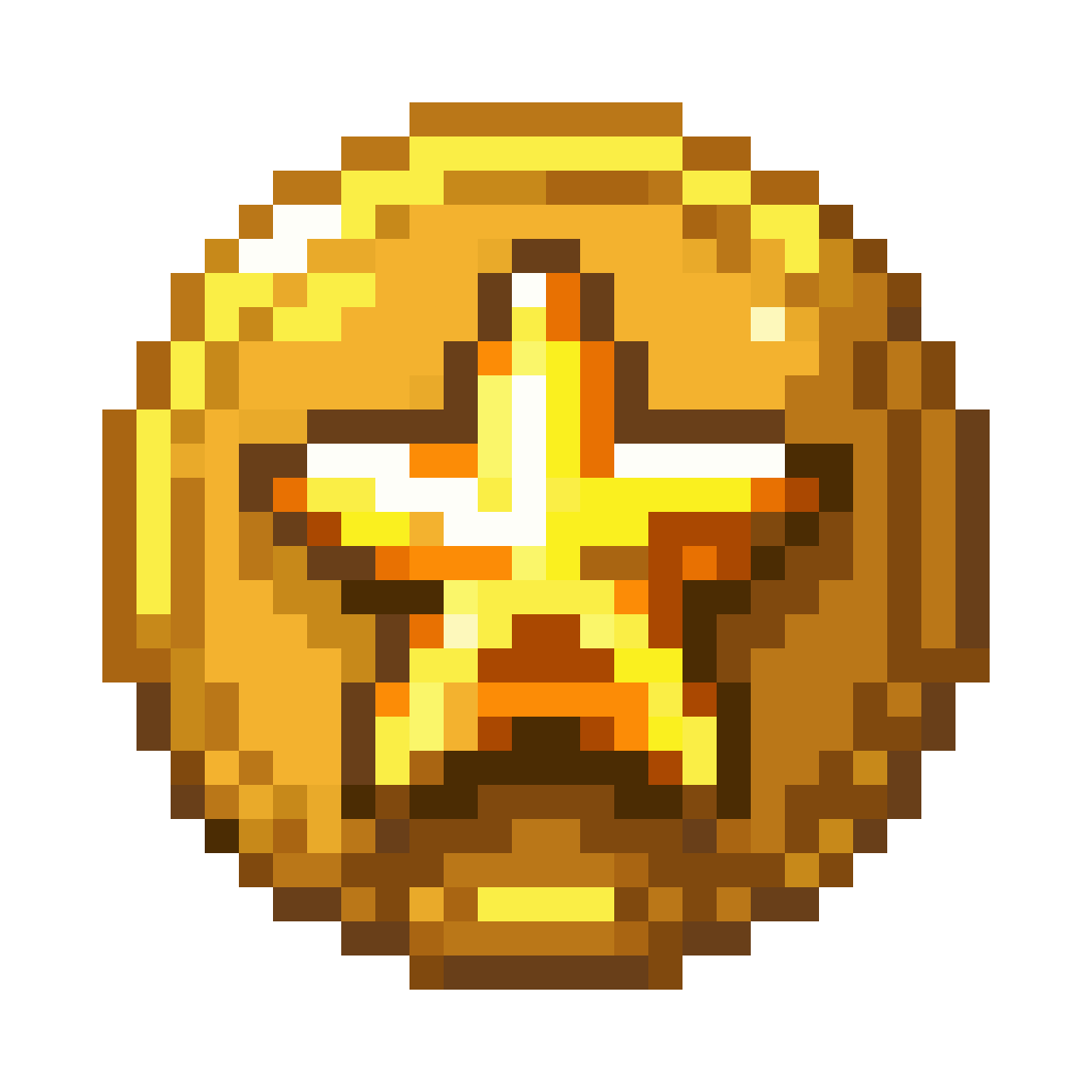 Shiny Golden Ticket with Rainbow Star pixel art