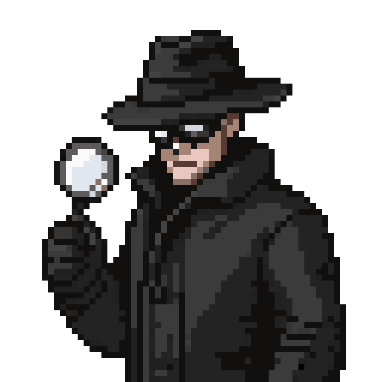 Noir detective pixel art