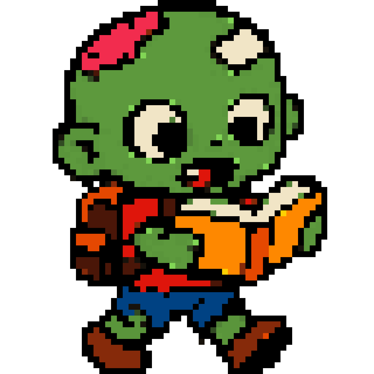 Cute little zombie pixel art