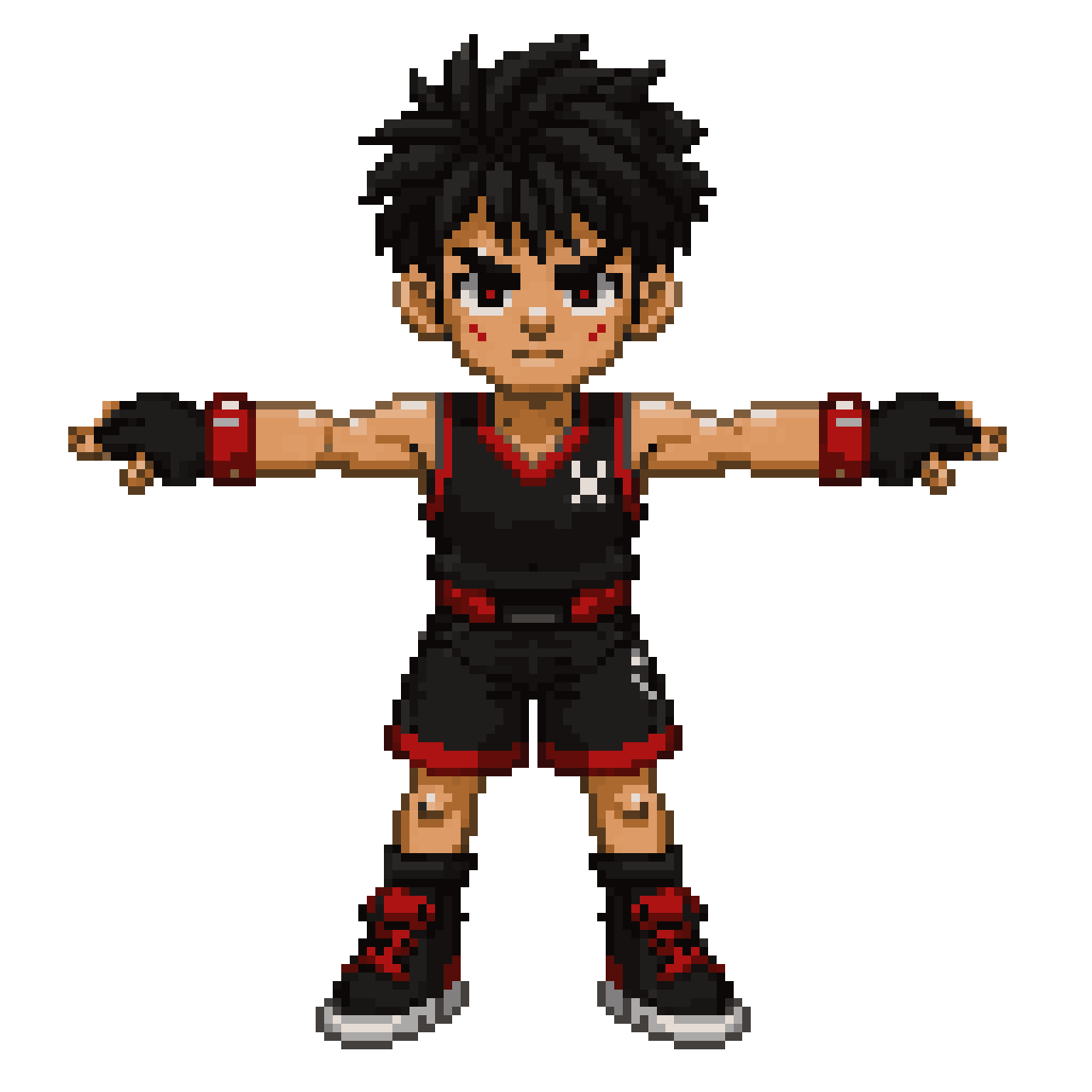 classic rich kid solving problems with money pixel art