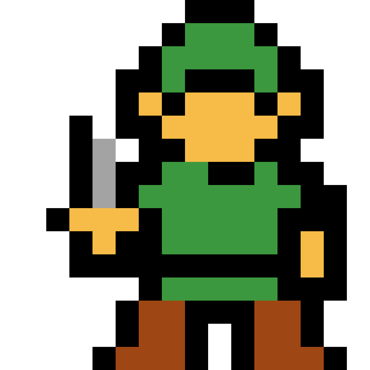 Heroic adventurer pixel art