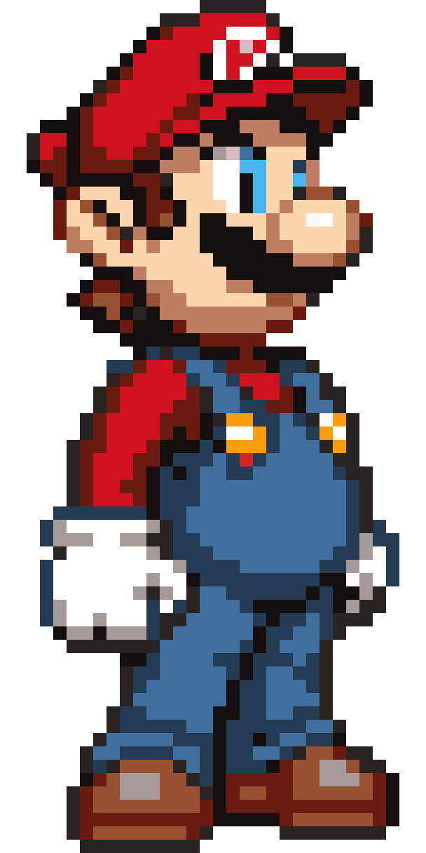 Potbelly Character Resembling Mario's Father pixel art