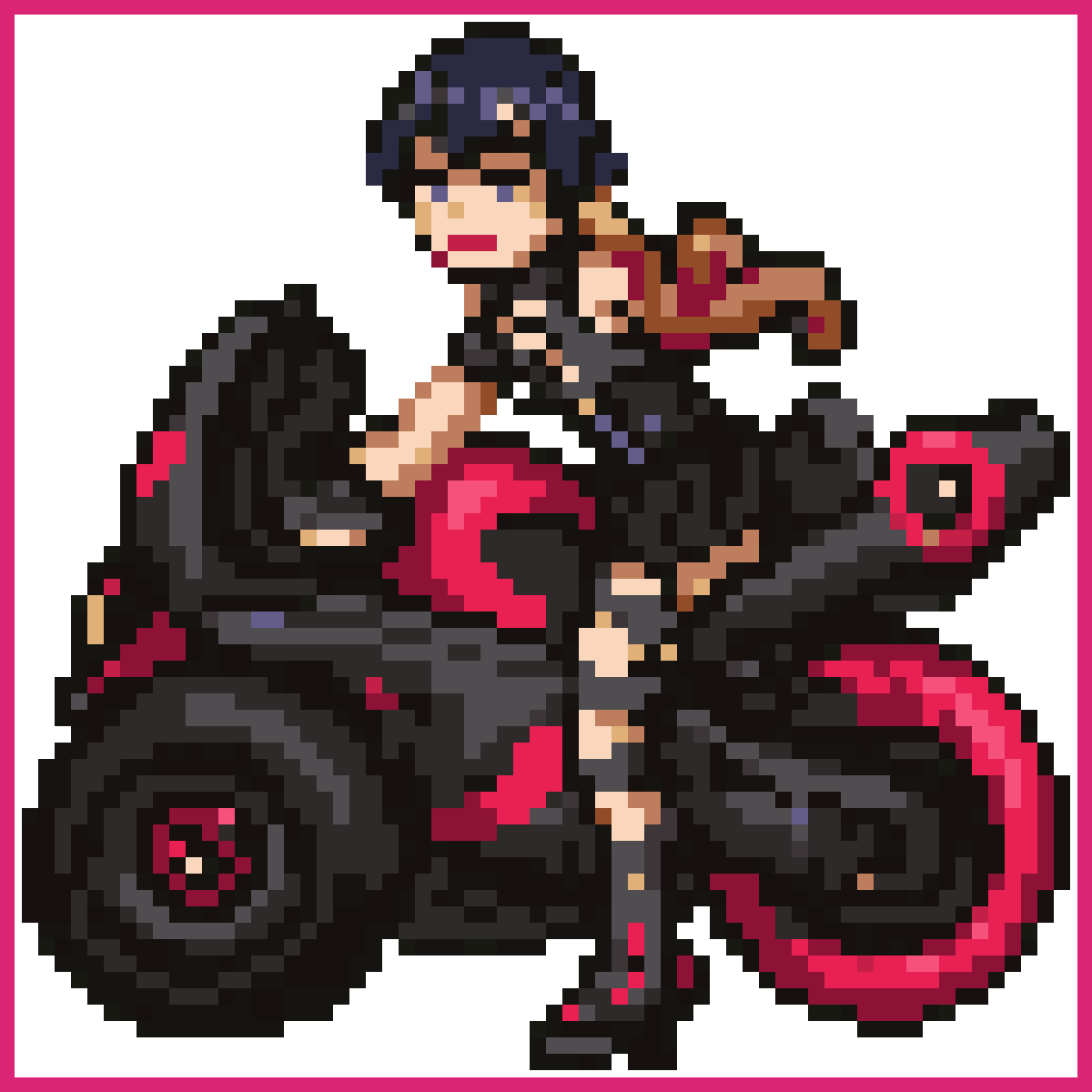 Punk-Goth Girl Trainer Sprite | Sprite-AI