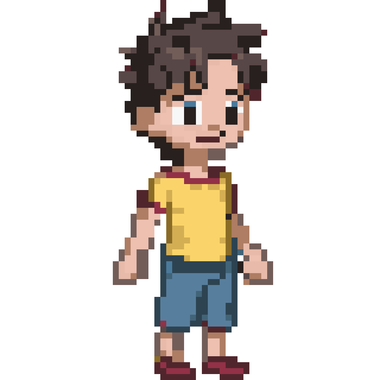 Idle 2D character pixel art