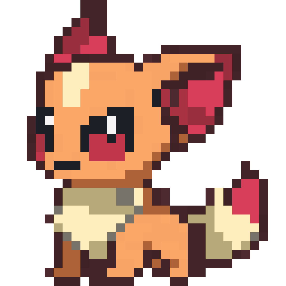 Baby Kurama pixel art