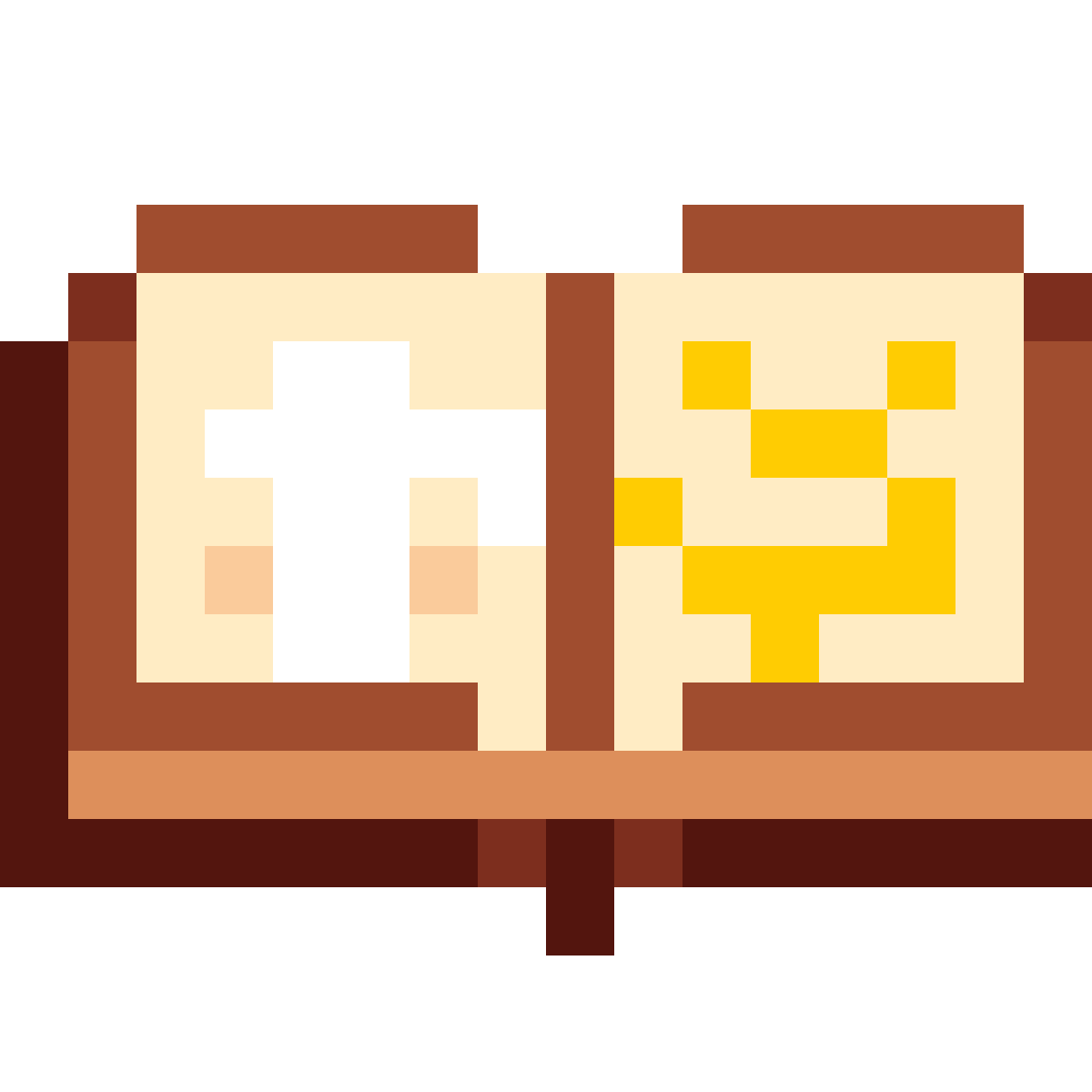 Ancient grimoire book pixel art