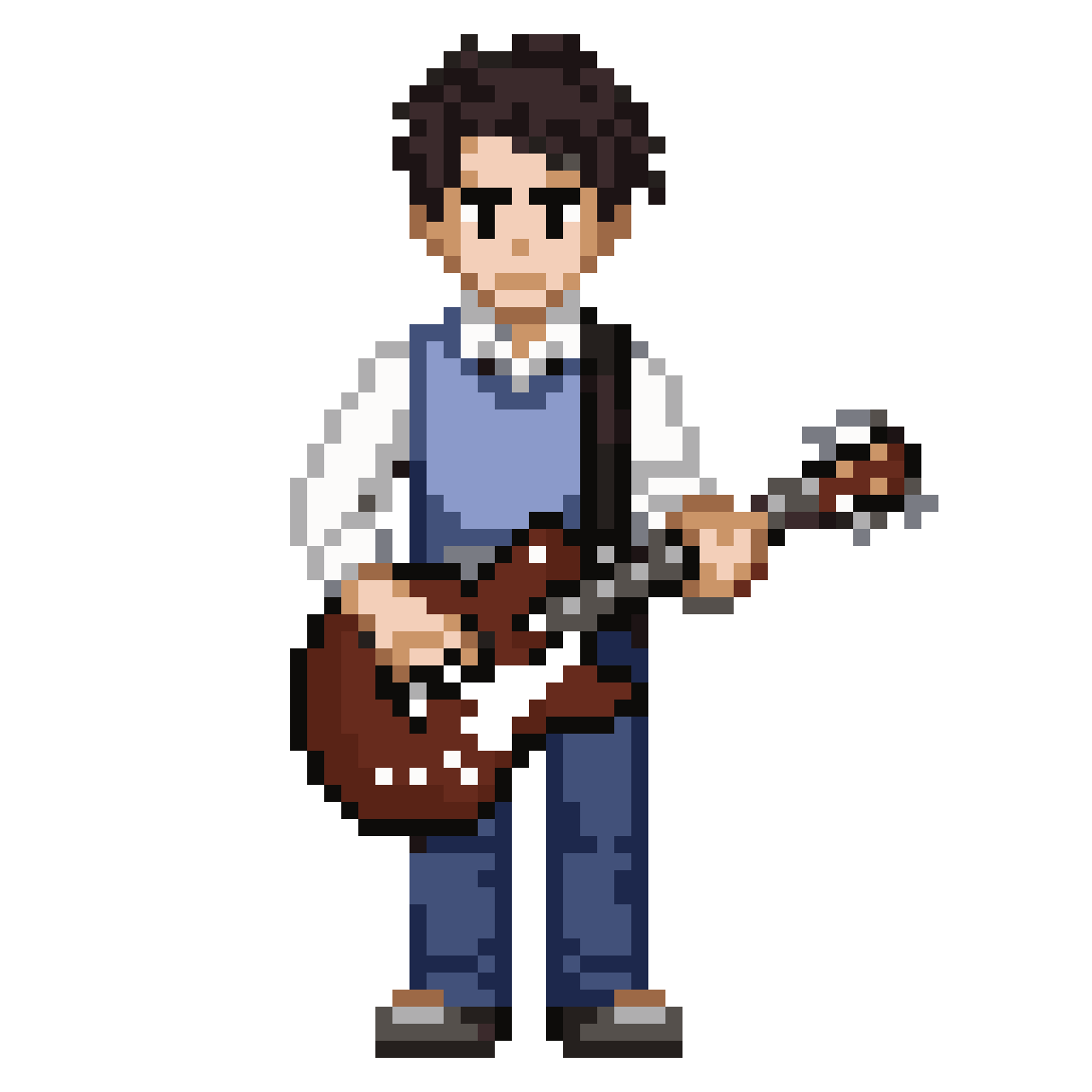 Kevin the Guitar Player pixel art