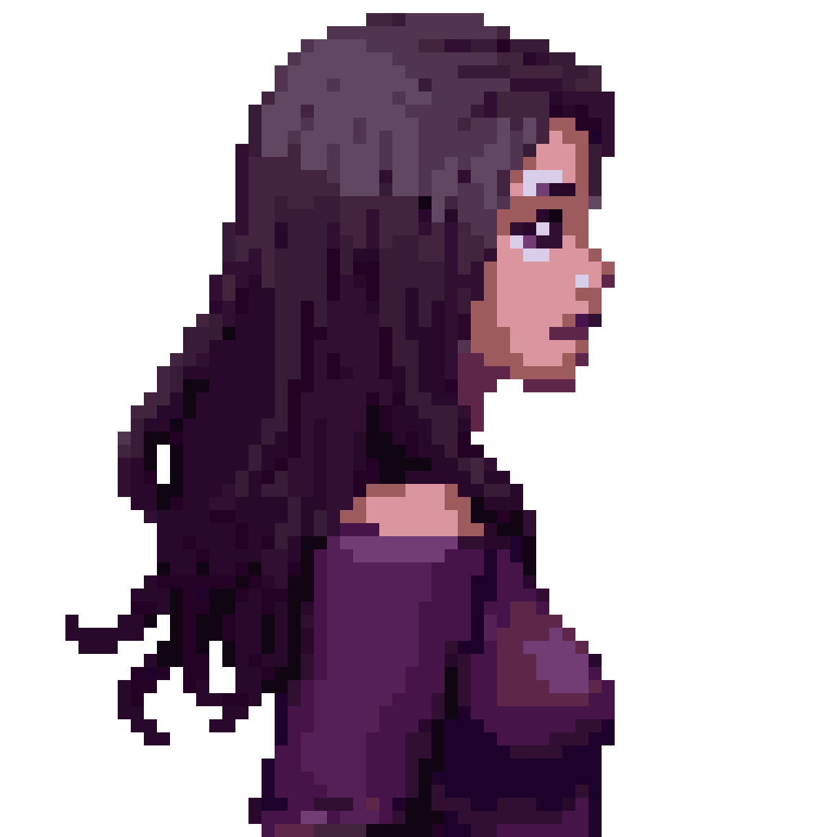 shadow swordsman with fire sword pixel art