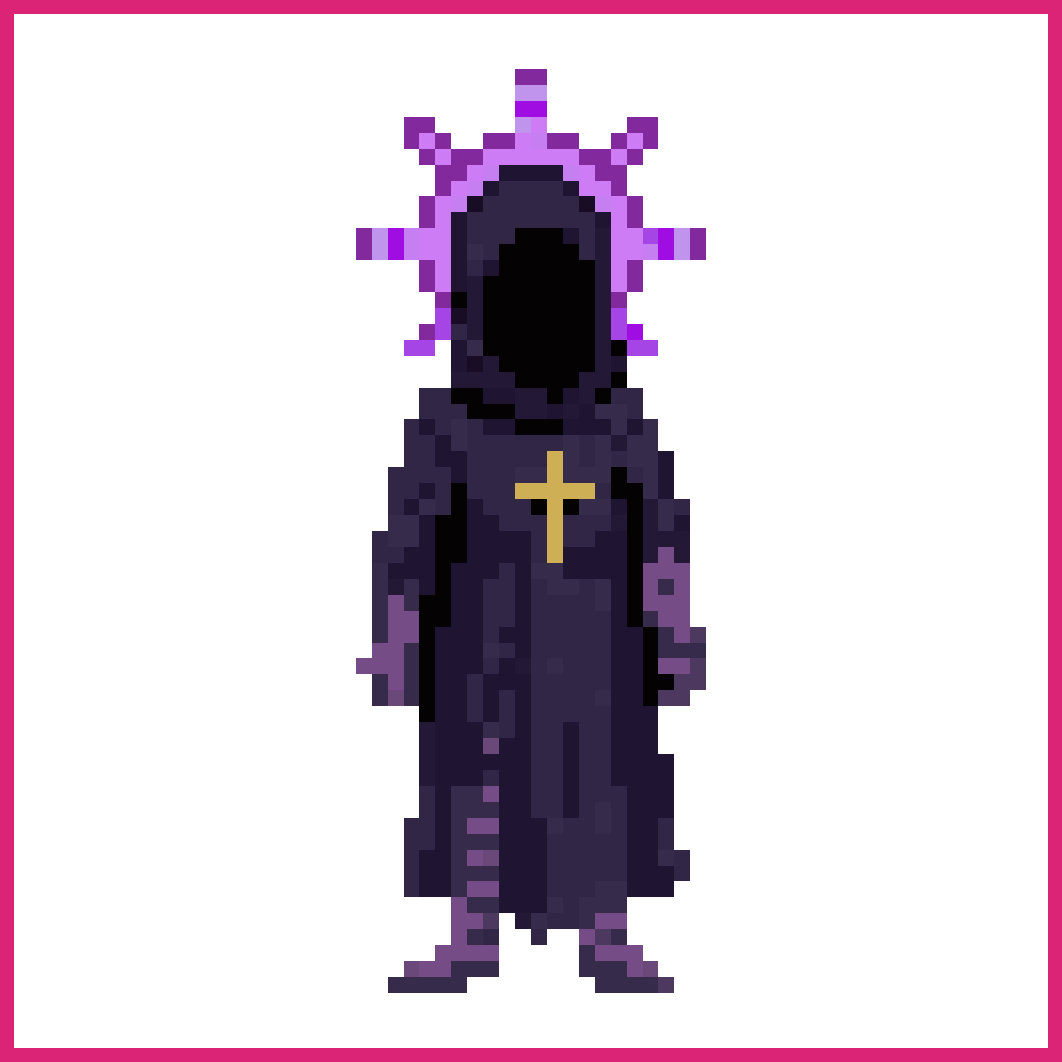 Dead God Character in Dark Robe | Sprite-AI