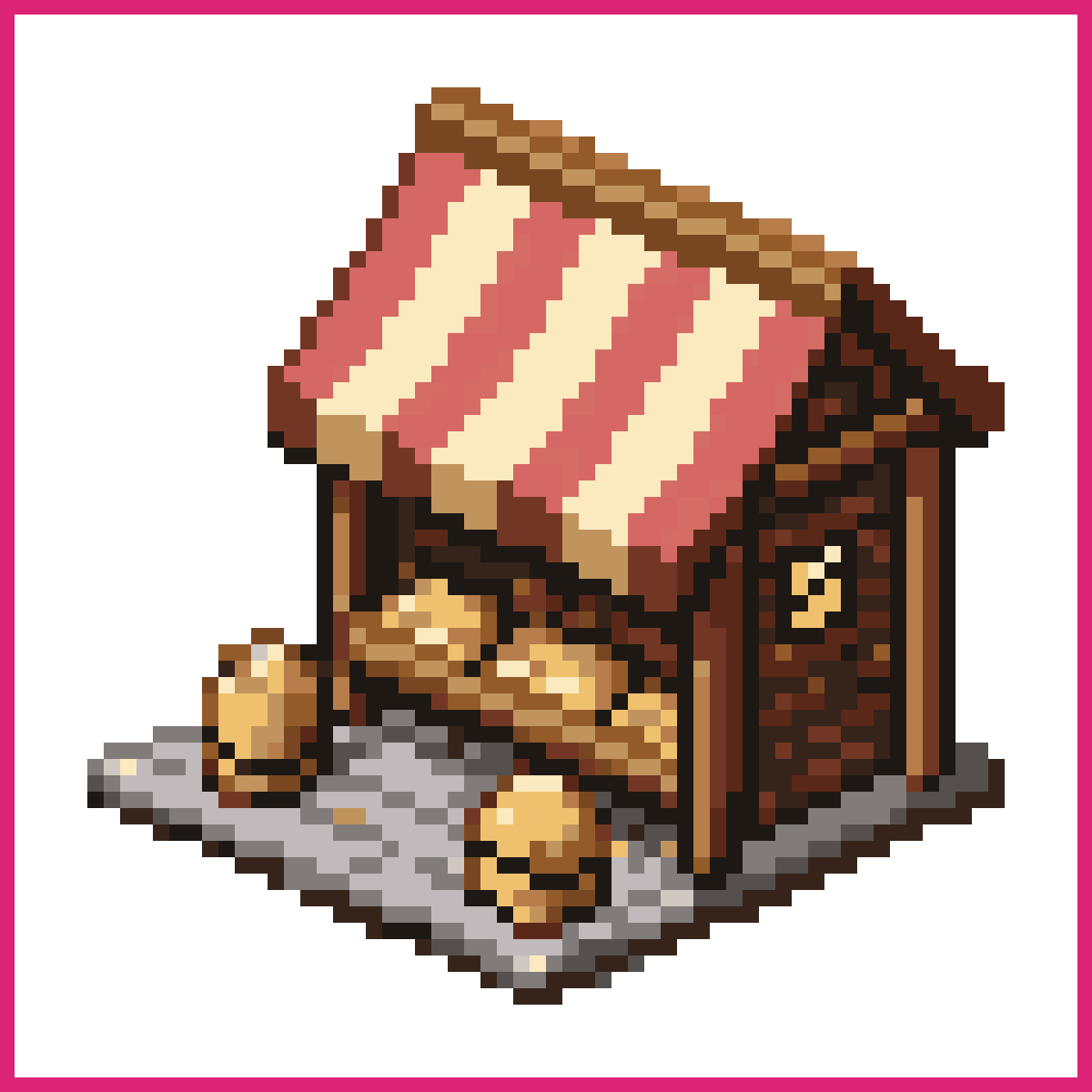 2D Market Stall for Cheese | Sprite-AI