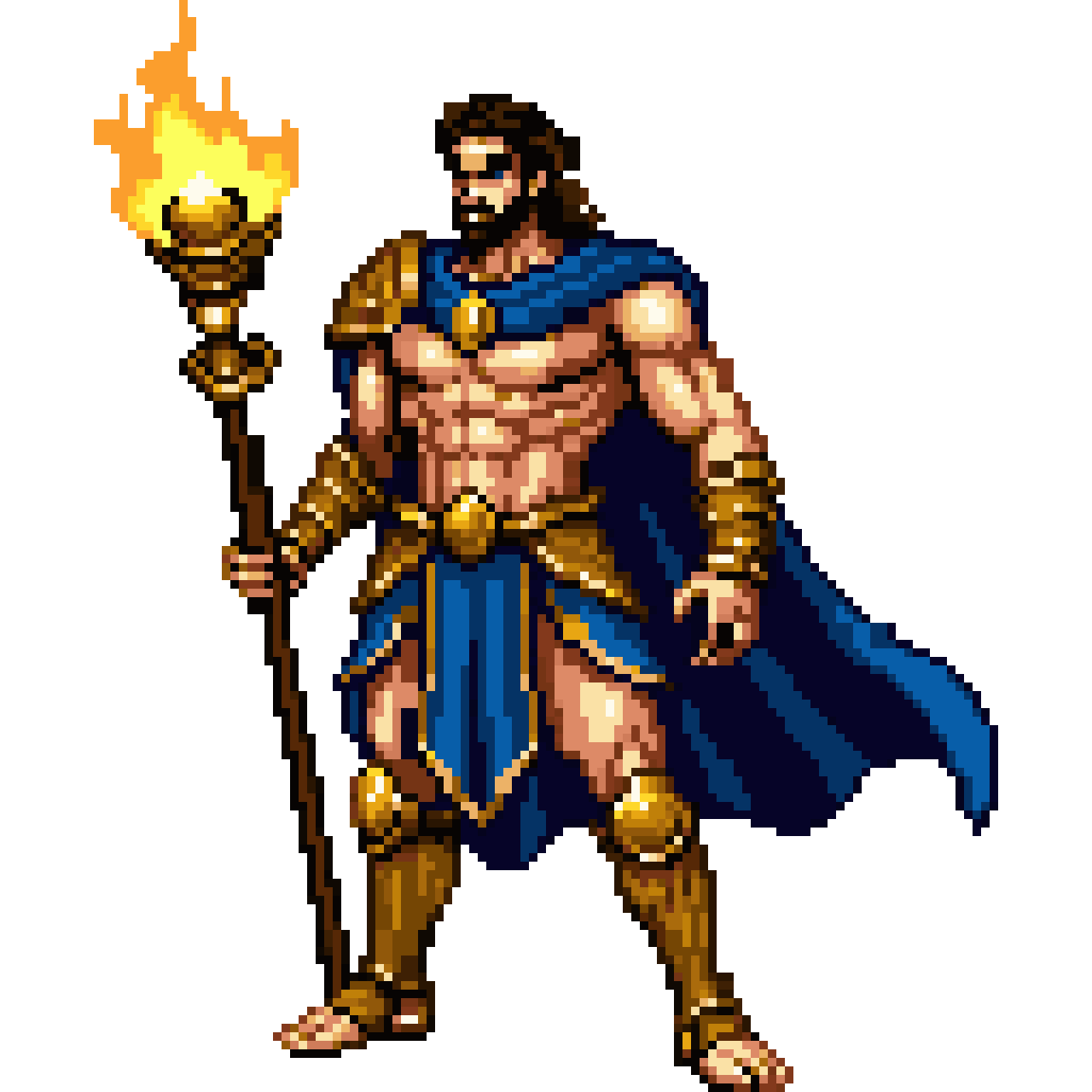 Greek mythology Perseus pixel art