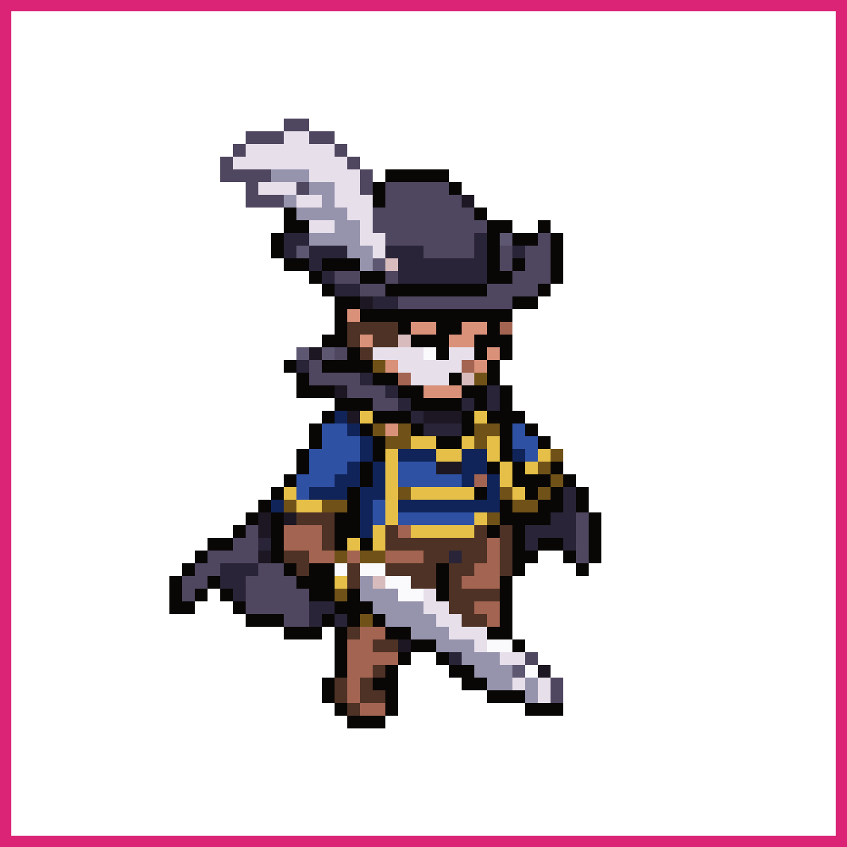 Heroic French Musketeer Sprite | Sprite-AI