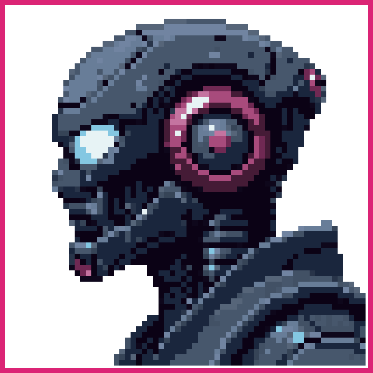 Cyberpunk Space Miner with Light Pickaxe | Sprite-AI