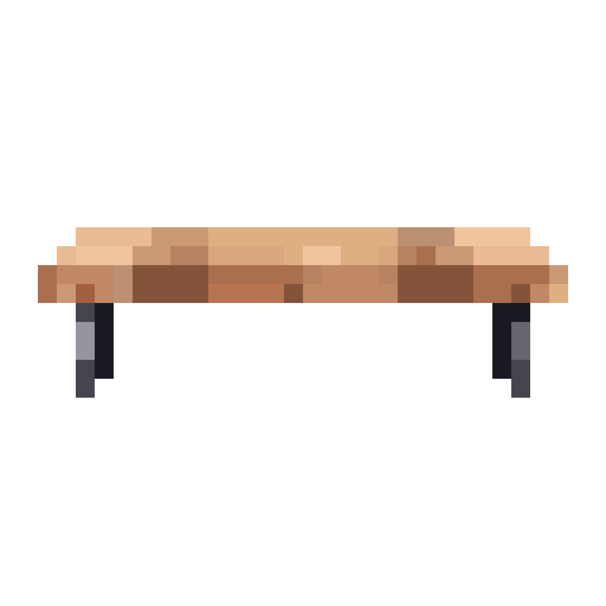 Sleek modern bench pixel art