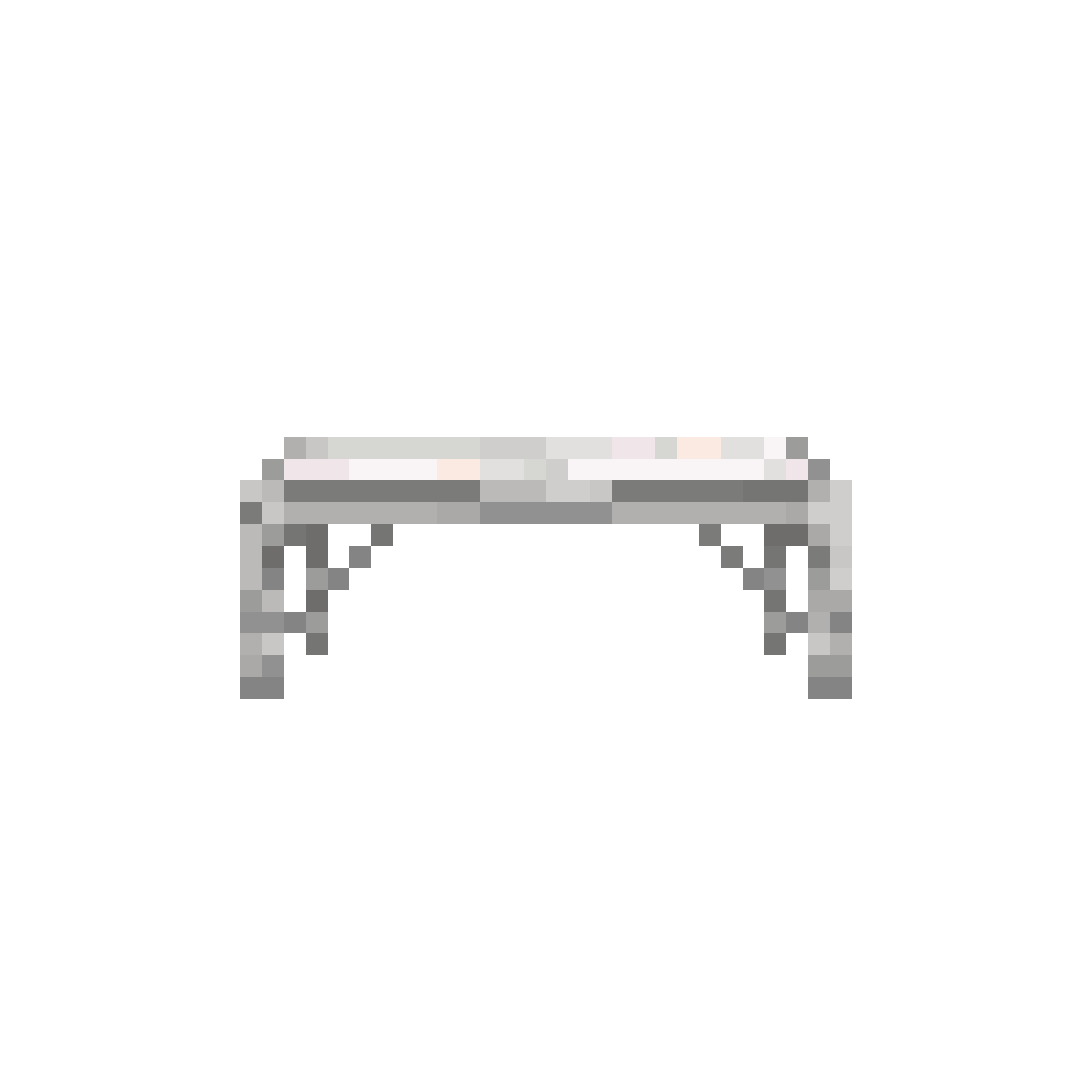 Sleek modern bench pixel art