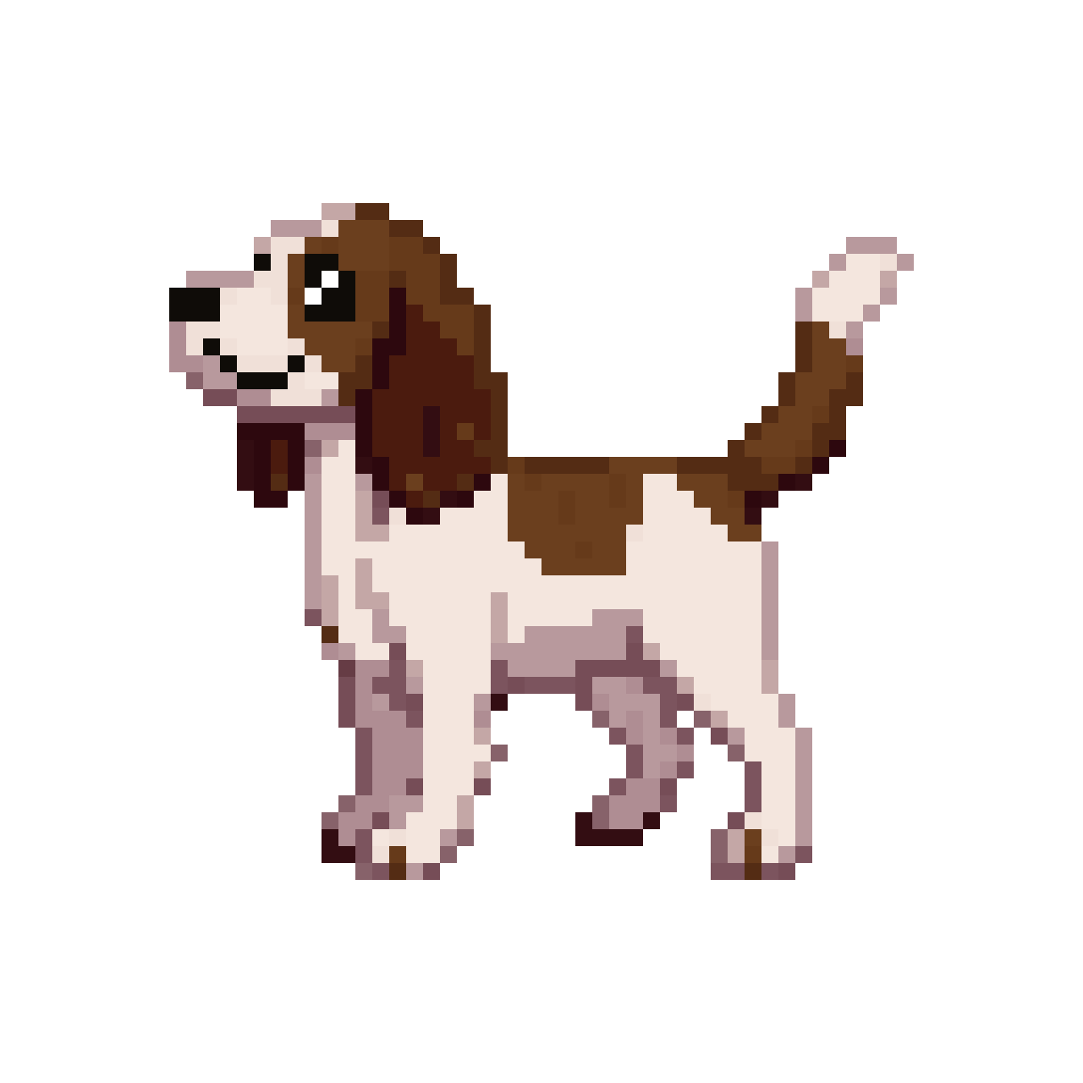 Springer spaniel pixel art