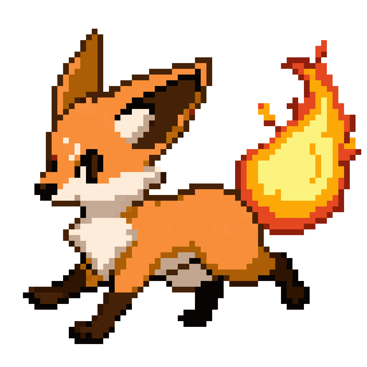 Blazetail the Striker pixel art