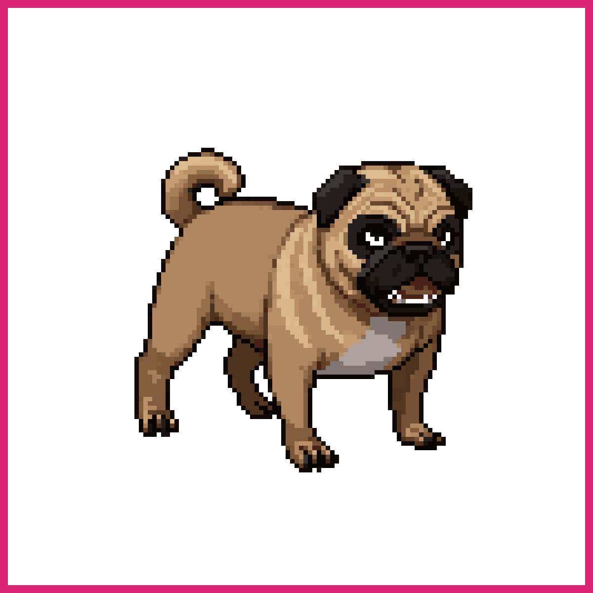 Ferocious Evil Pug Dog | Sprite-AI