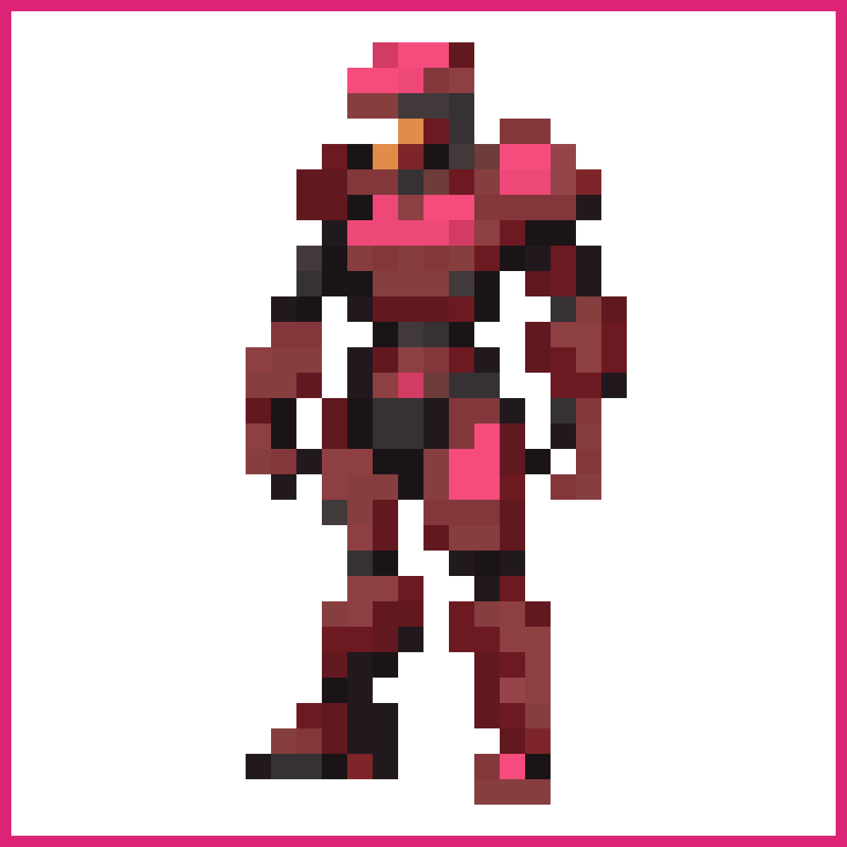simple character with pink skin | Sprite-AI