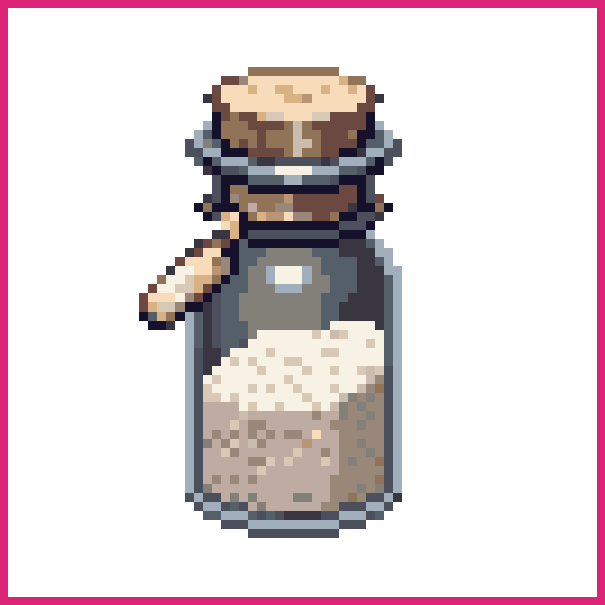 Grave-Salt Vial with Bone Charm | Sprite-AI