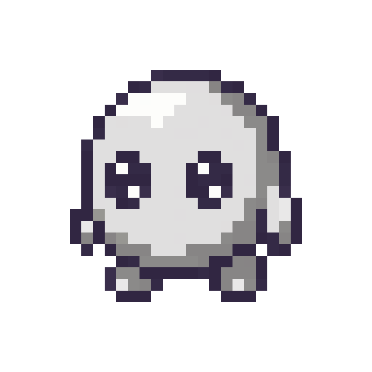 Cute round ball character pixel art