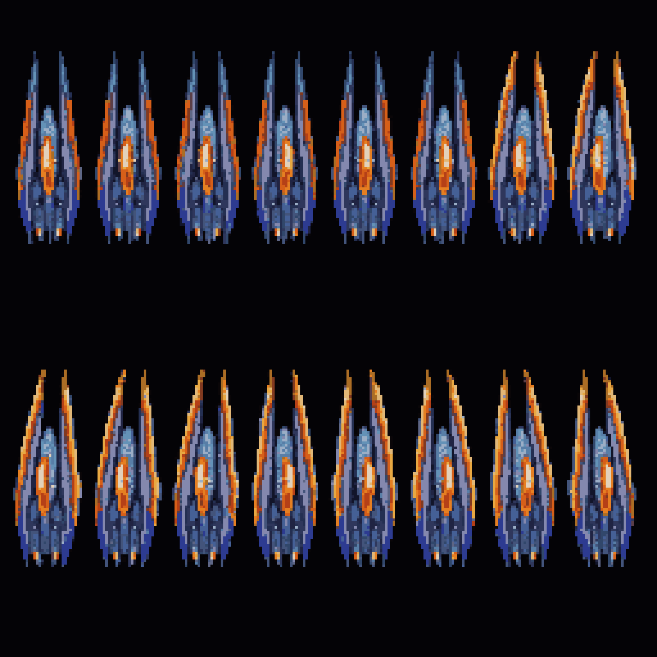 Flying Ship pixel art