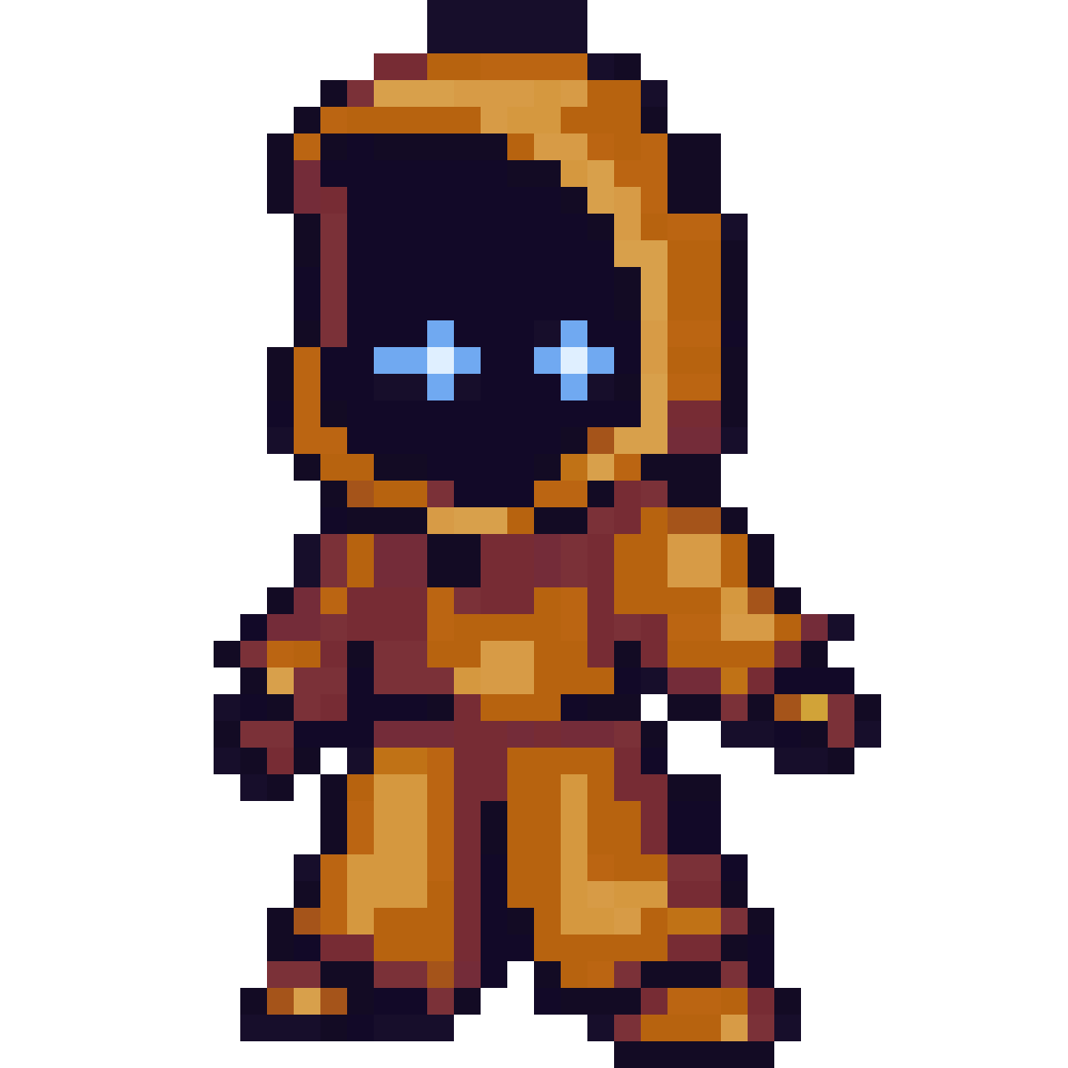 Small retro wizard pixel art