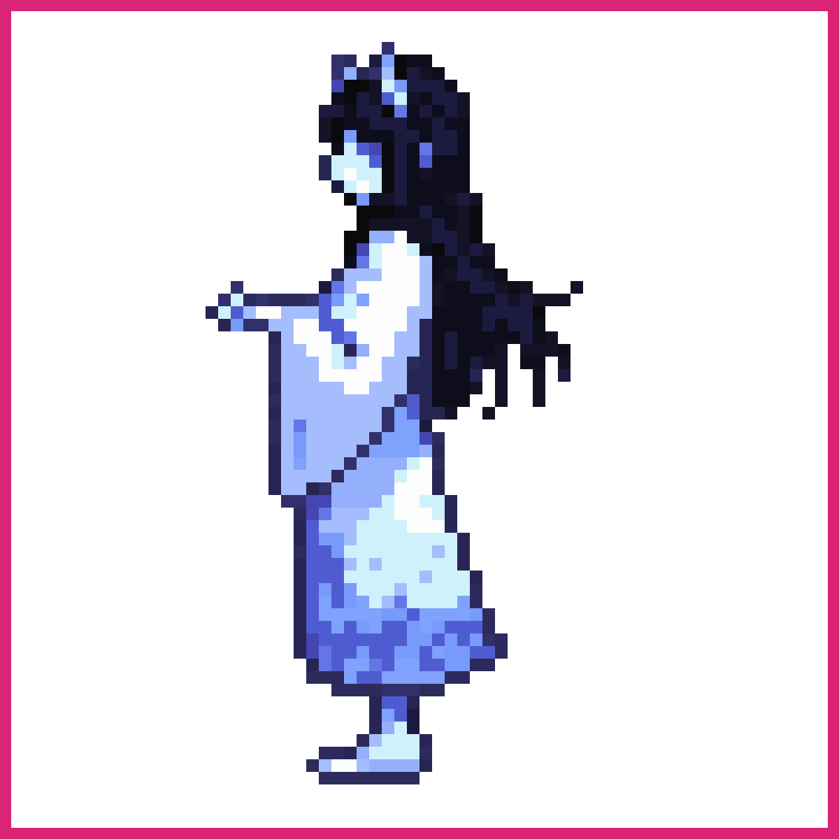 aoandon blue-lantern ghost yokai | Sprite-AI