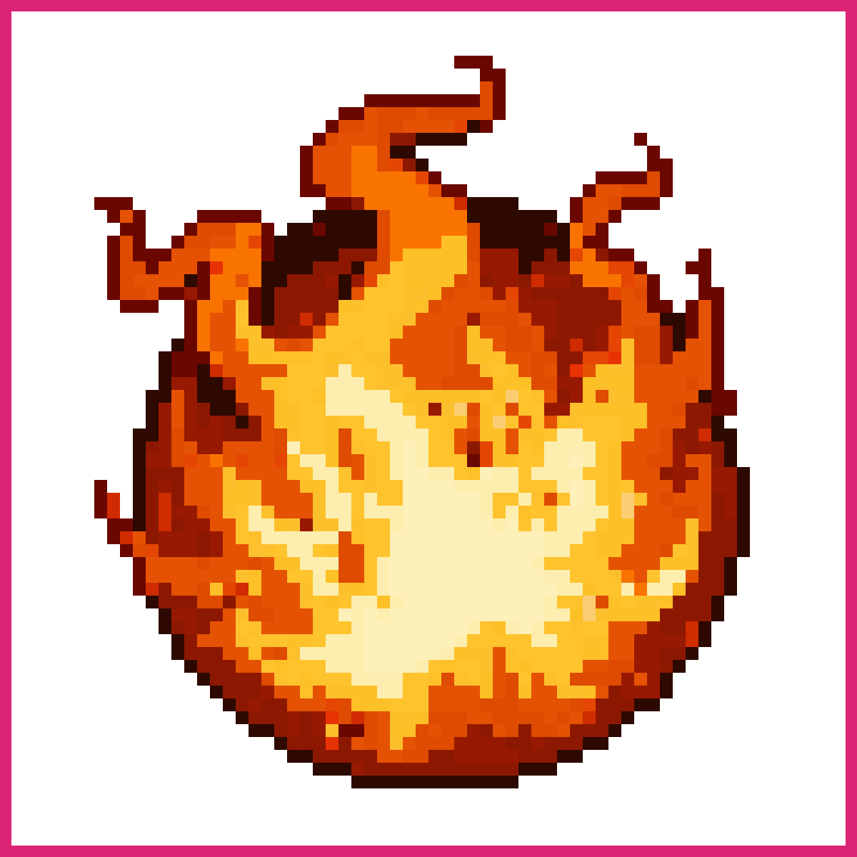 Fiery Explosion Magic Skill Icon | Sprite-AI