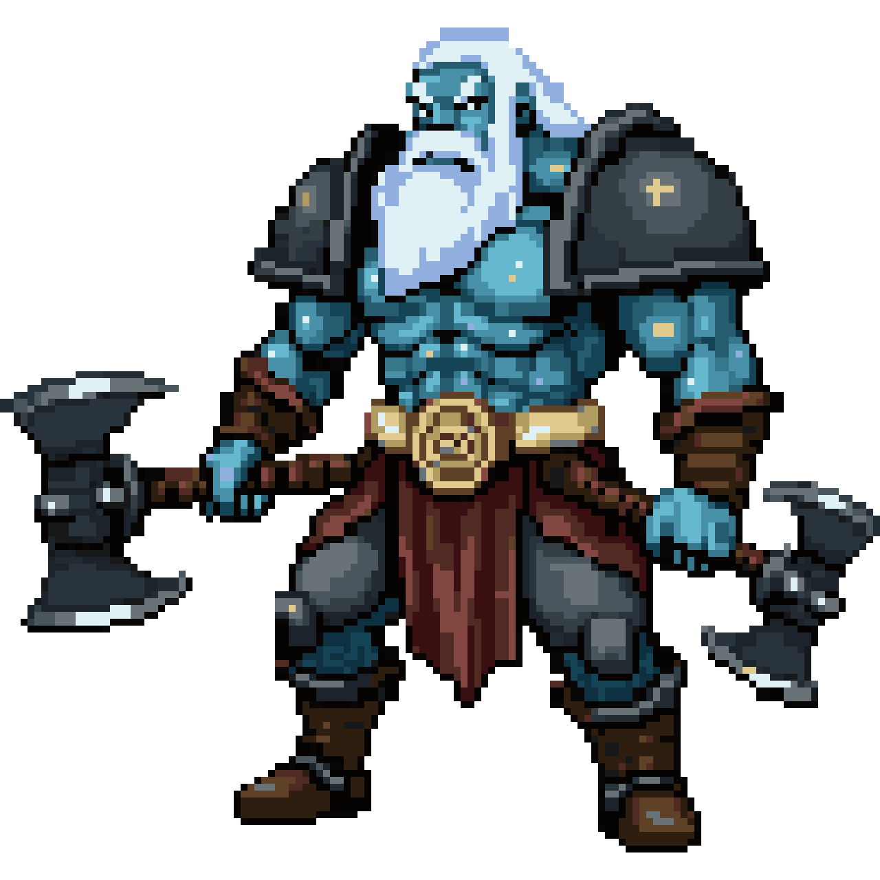 Mighty warrior pixel art