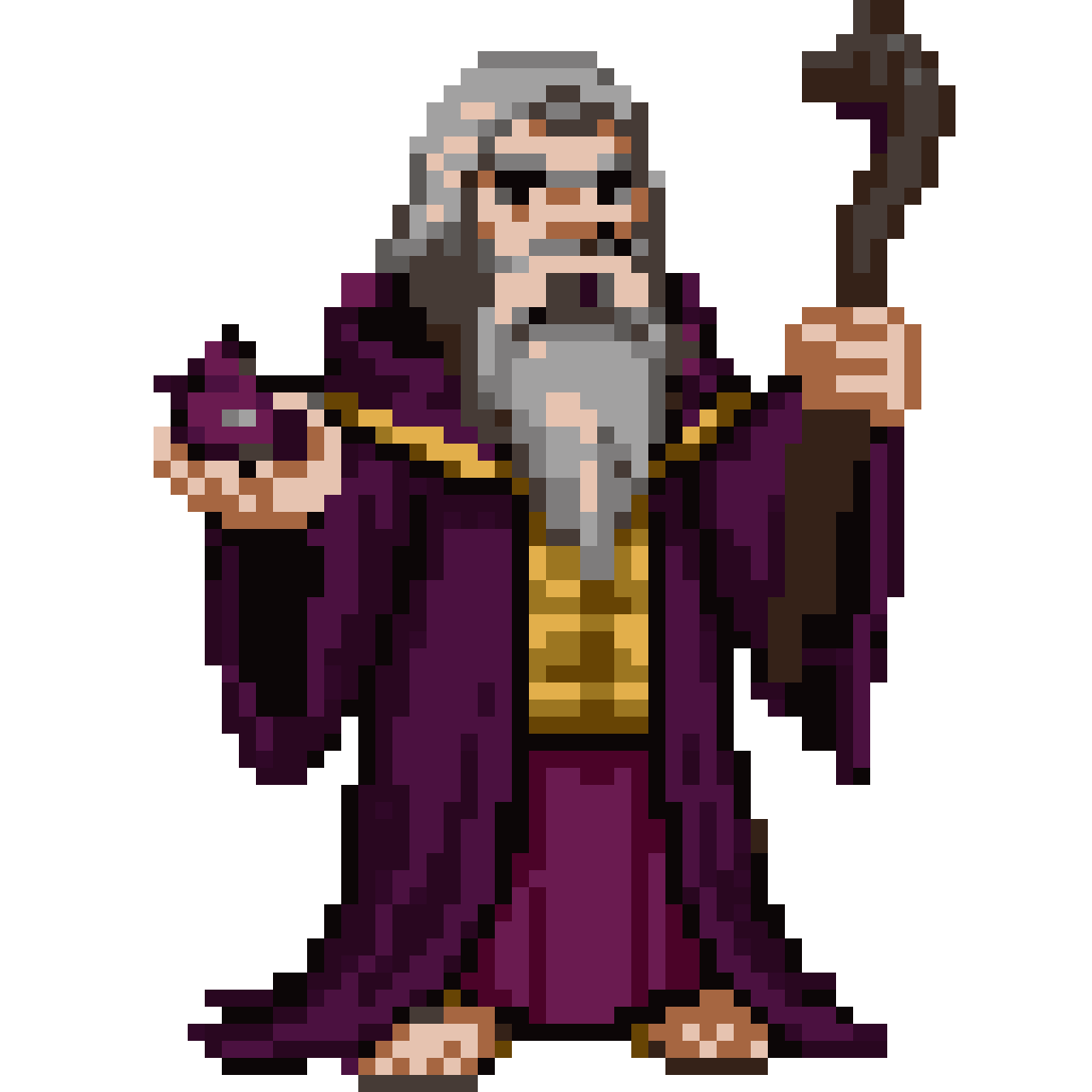 Elder wizard pixel art