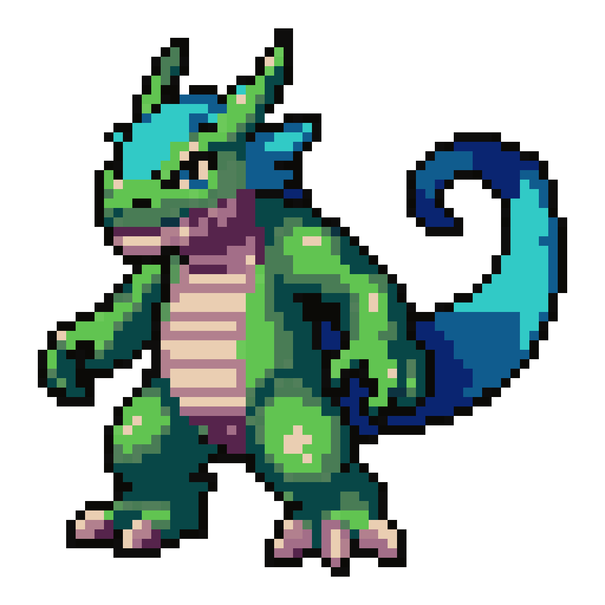 Minecraft skin Salmandr pixel art