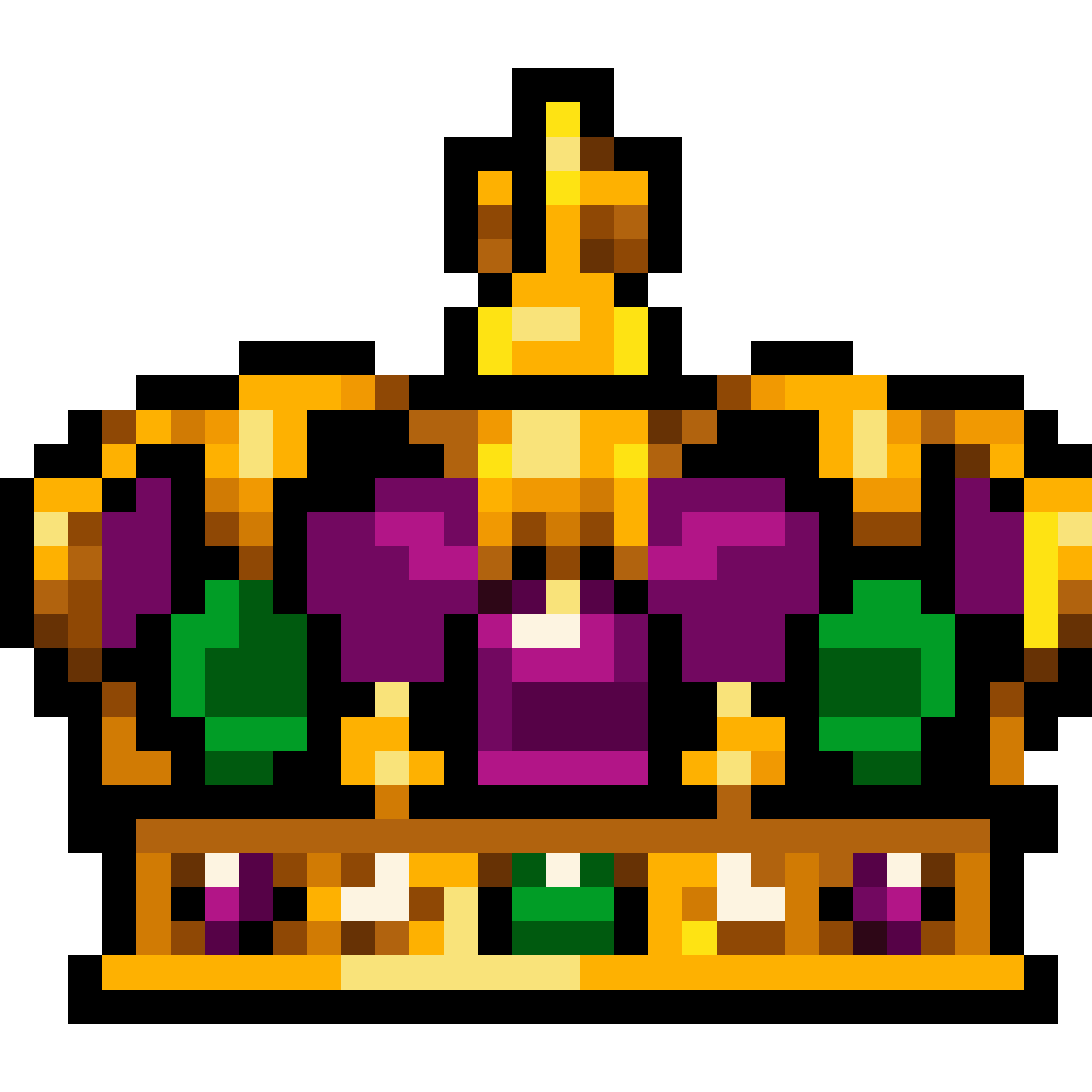 King's crown pixel art