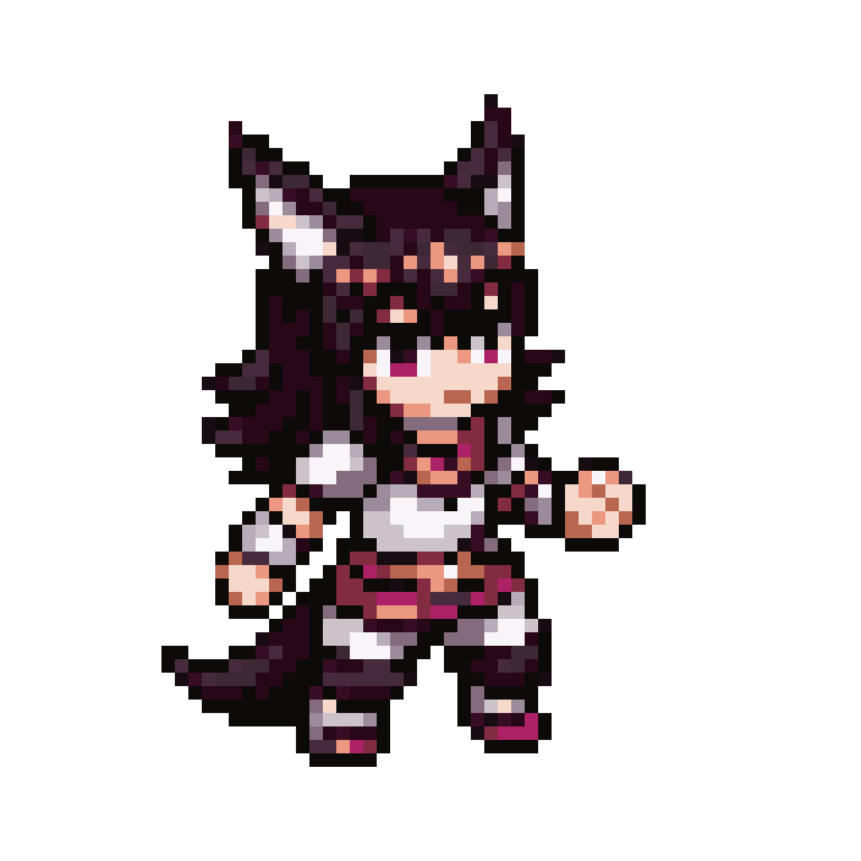 Immortal Flying with Sword pixel art