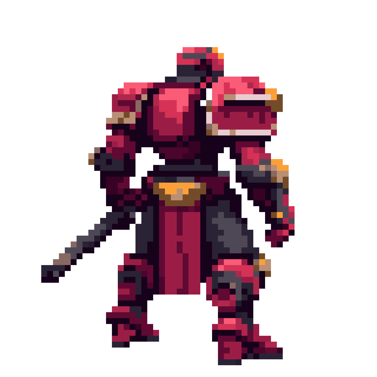 Red Warrior pixel art