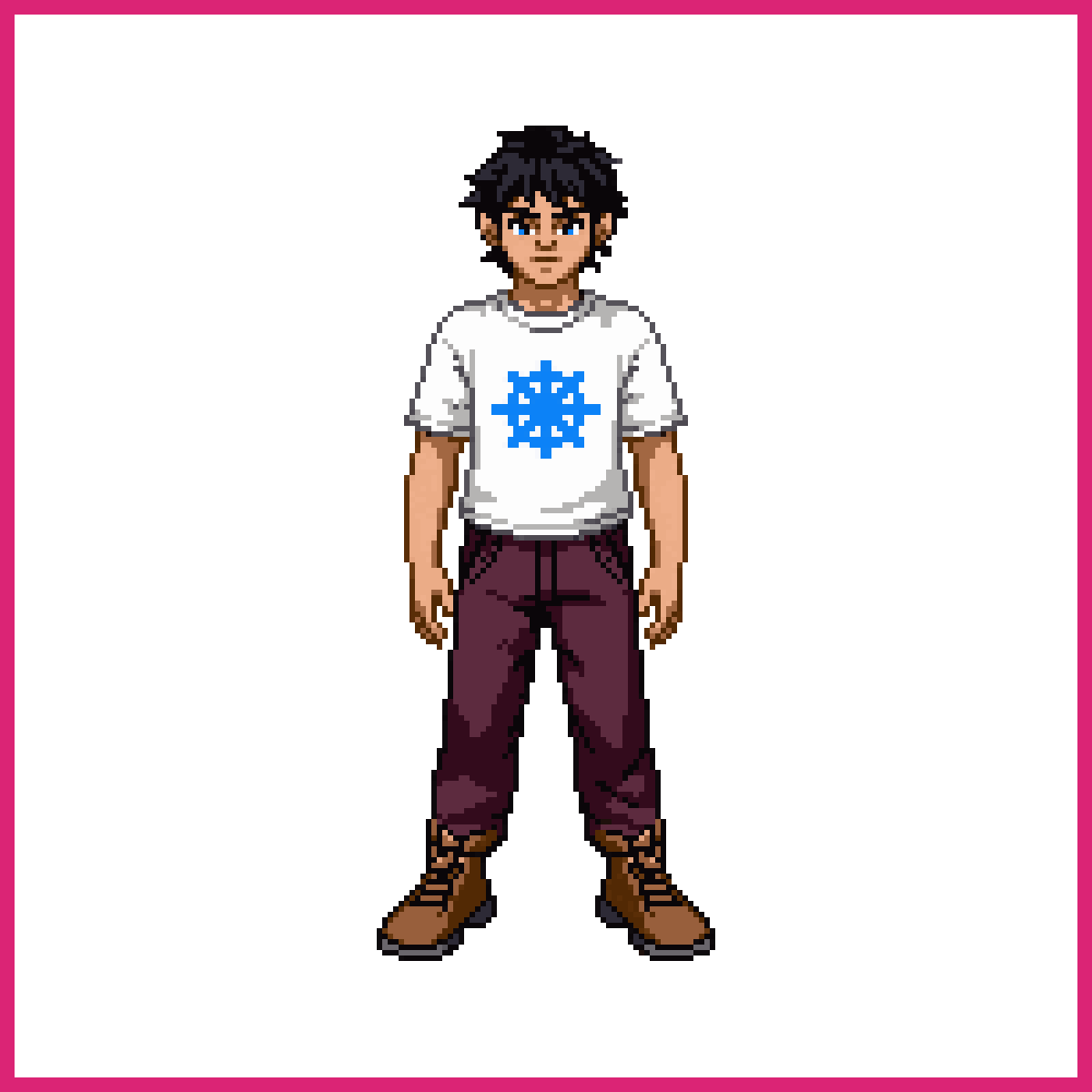16-bit young male character sprite | Sprite-AI
