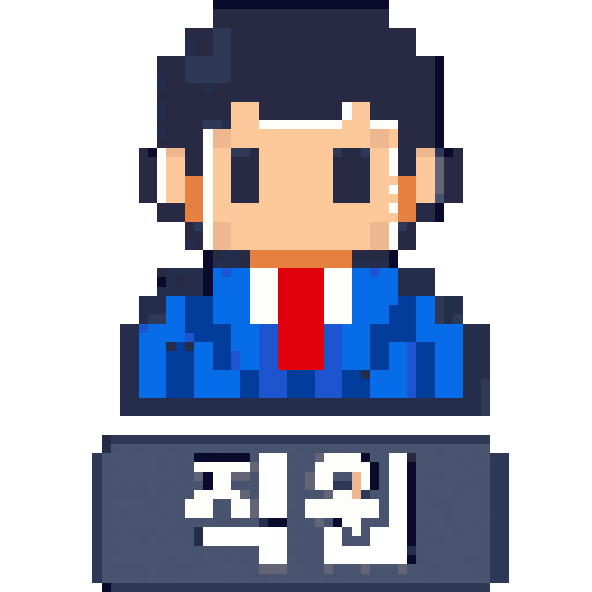 Employee Icon in 2D Pixel Art pixel art