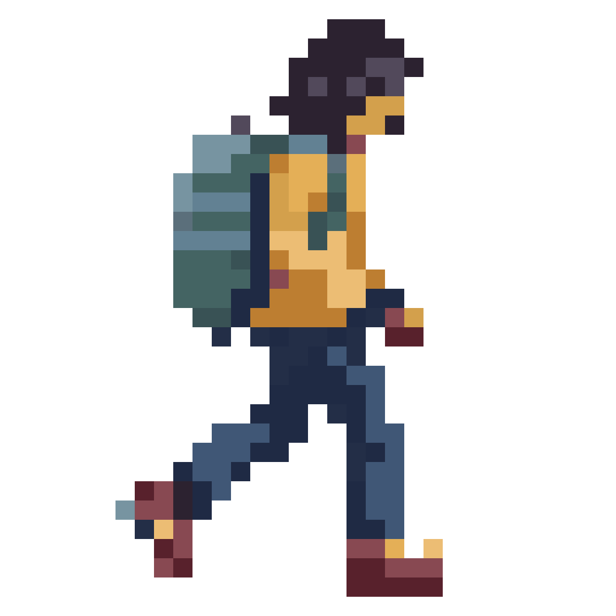 Walking Camel pixel art