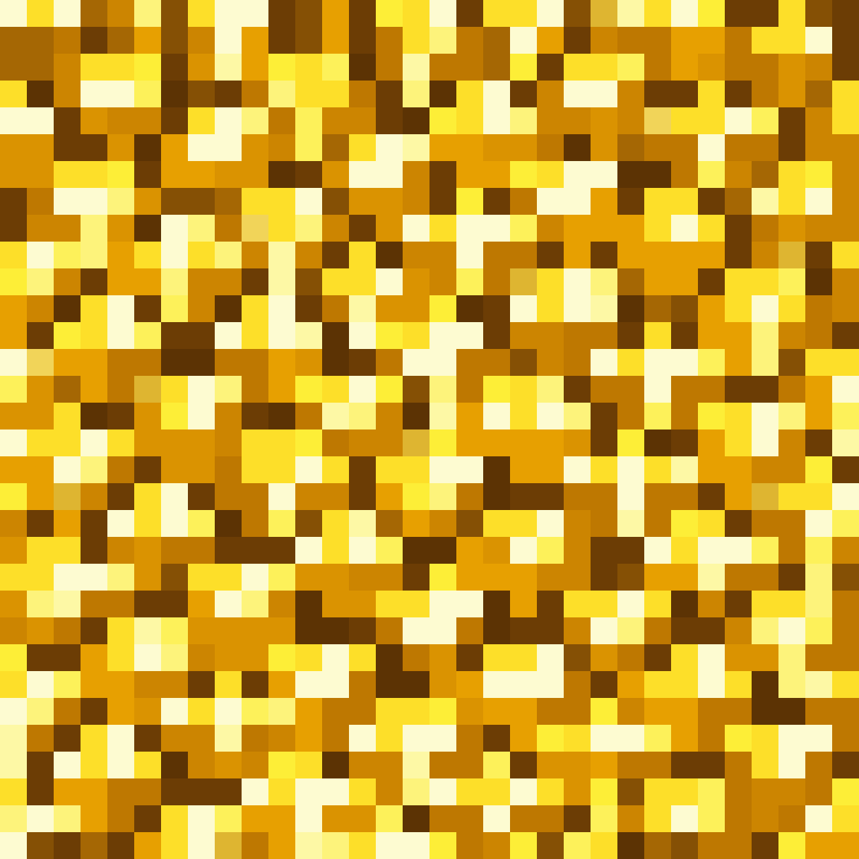 Gold resource cube pixel art